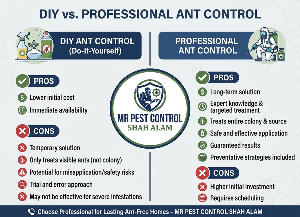 DIY vs Professional Ant Control