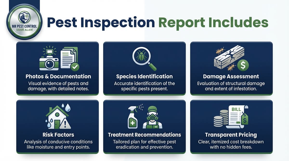 Pest Inspection Report Includes