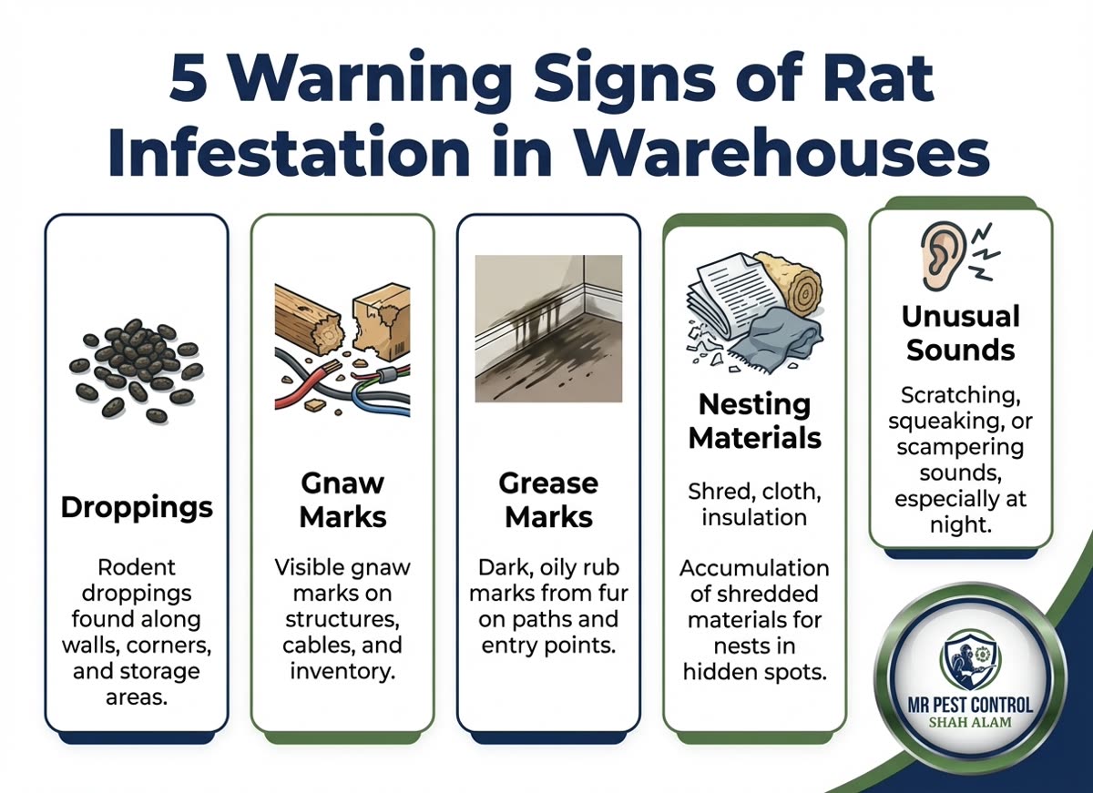5 Warning Signs of Rat Infestation in Warehouses
