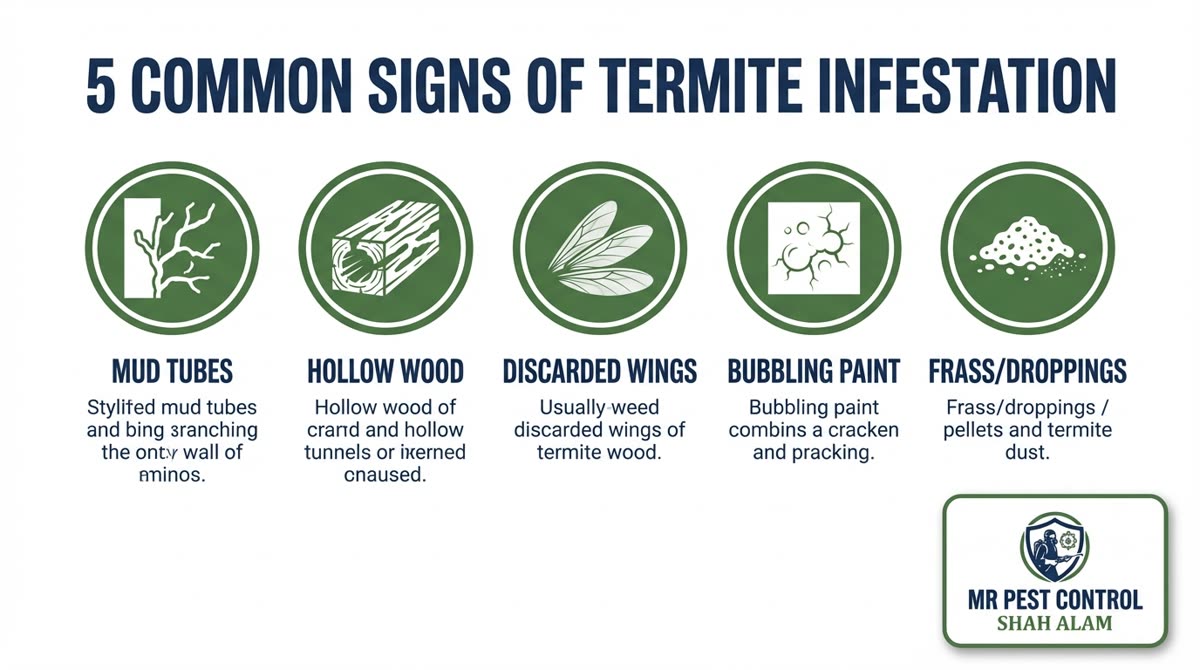 5 Common Signs of Termite Infestation