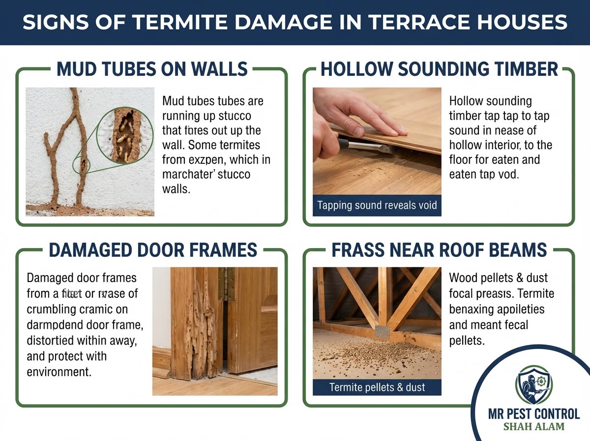 Signs of Termite Damage in Terrace Houses