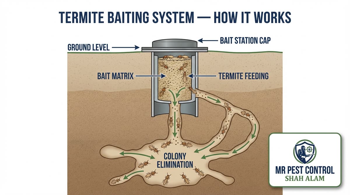 Termite Baiting System - How It Works